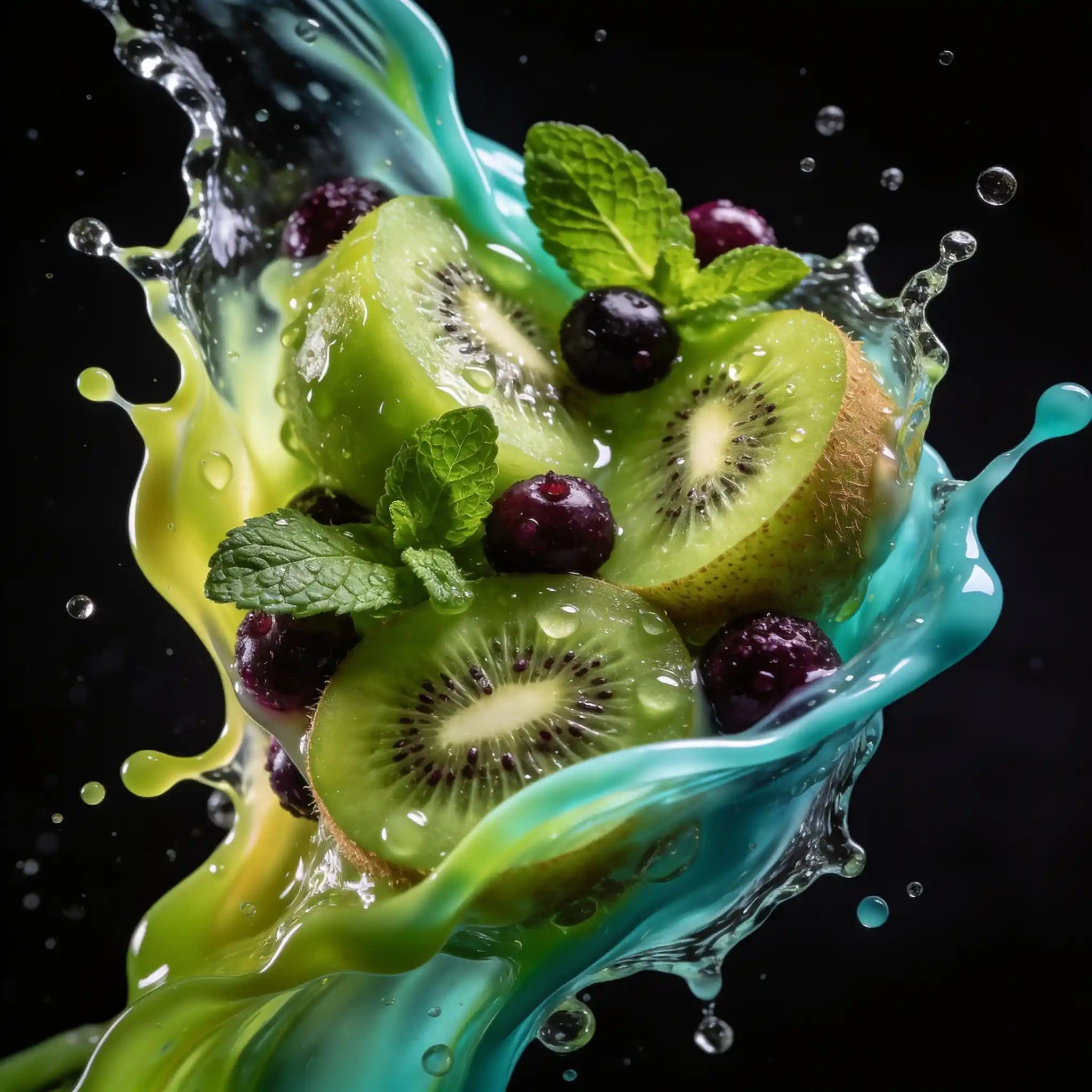 Juicy Mill- Kiwi Mint Acai 10ml - JUMI-03