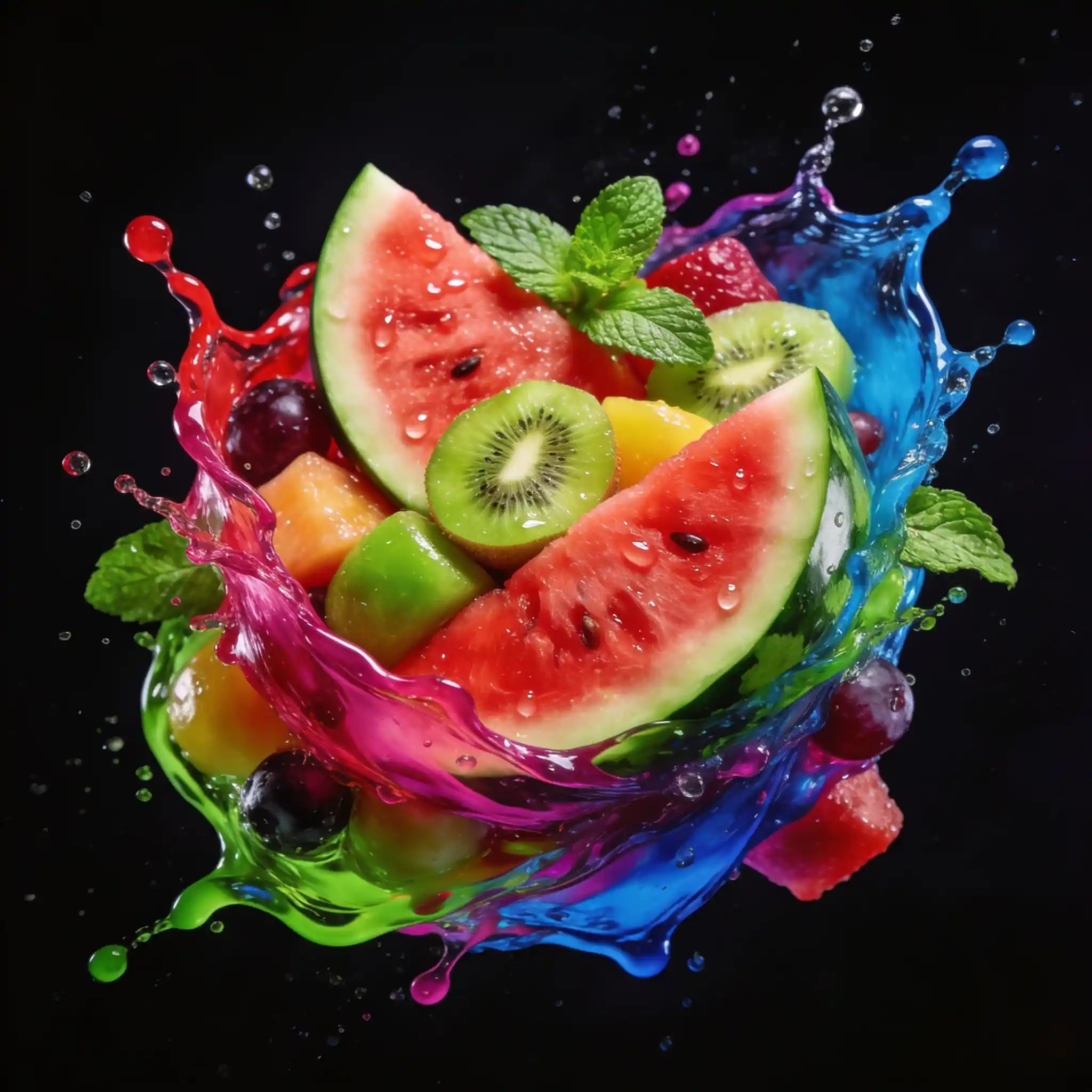 Machawa - Watermelon Wild Berries Kiwi Mint 10ml